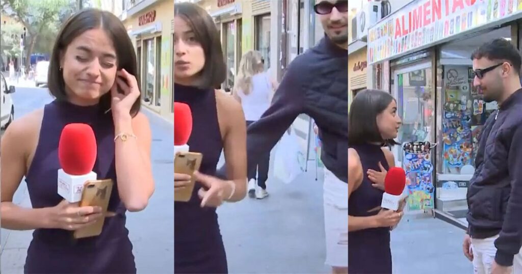 Periodista española fue agredida sexualmente en vivo 