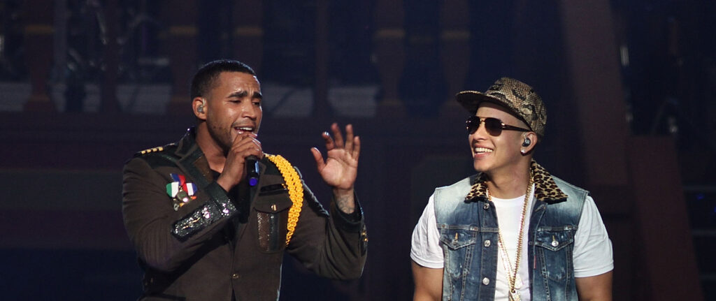 SAN JUAN, PUERTO RICO - MAY 03:  Don Omar performs with Daddy Yankee and Yandel in his concert 'Hecho en Puerto Rico' at Coliseo Jose M. Agrelot on May 3, 2013 in San Juan, Puerto Rico.  (Photo by GV Cruz/WireImage)