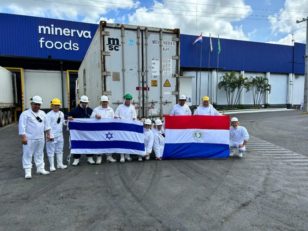 Paraguay realizó el primer embarque de carne vacuna a Israel