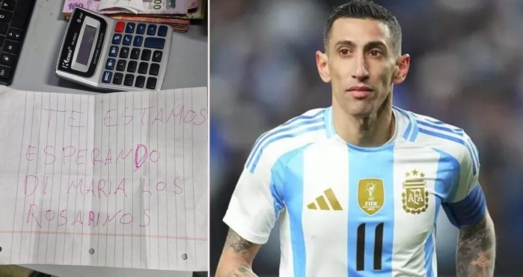 Amenazaron una vez más a Di María