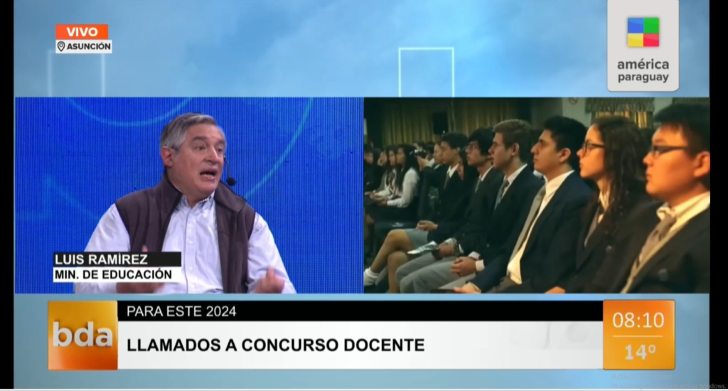 Luis Ramírez habló sobre concurso de docentes 