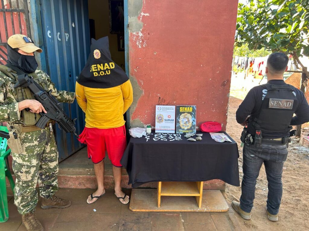 Senad desmantela focos de drogas manejado por jóvenes en Tobatí