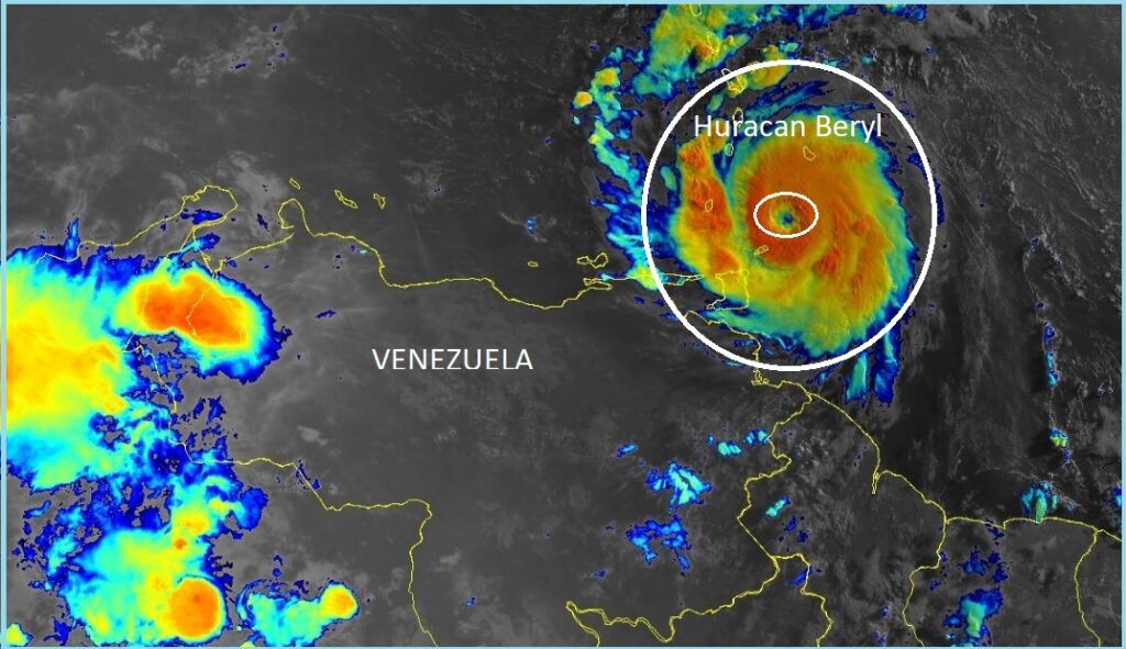 Huracán “Beryl” impactaría dos veces a México