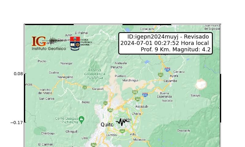 Sismo de magnitud 4,4 sacudió Quito