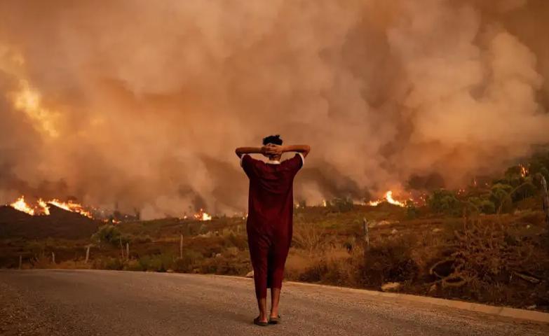 Incendio forestal cerca de Los Ángeles