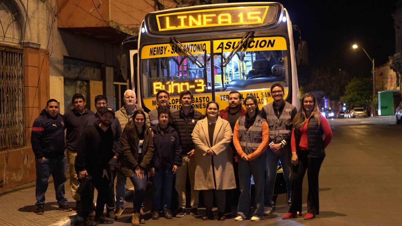 El transporte nocturno se expande: El “Búho” llega a Ñemby